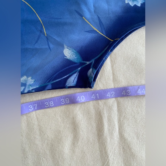 Worthington Y2K Blue Lightweight Casual Floral Sleeveless Dress Tie Back 6 - Picture 5 of 5